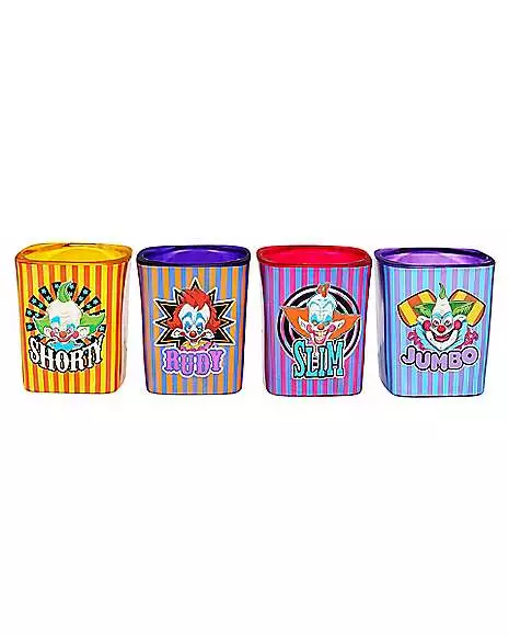 Killer Klowns From Outer Space Mini Glass Set 2 Oz. - 4 Pack 3 Killer Klowns From Outer Space Mini Glass Set 2 Oz. - 4 Pack