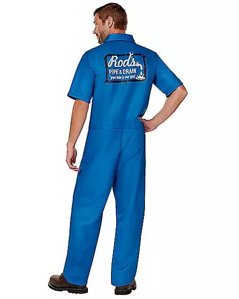 Adult Rod's Pipe And Drain Jumpsuit Costume 4 Adult Rod's Pipe And Drain Jumpsuit Costume - Image 2