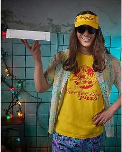 Adult Surfer Boy Pizza T Shirt - Stranger Things -Halloween Sales 01599505 b