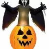 6 Ft Light-Up Ghost Face Inflatable -Halloween Sales 01603679 a