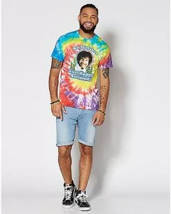 Happy Accidents Tie Dye Bob Ross T Shirt -Halloween Sales 03211547 c