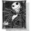 Dark Cover Jack Skellington Fleece Blanket - The Nightmare Before Chri -Halloween Sales 03382215 a