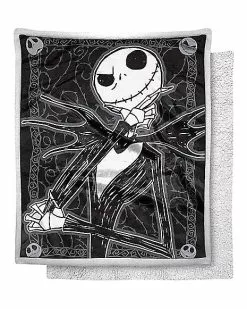 Dark Cover Jack Skellington Fleece Blanket - The Nightmare Before Chri