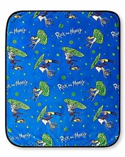 Rick And Morty Portal Fleece Blanket -Halloween Sales 03668290 b