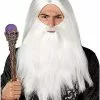 Merlin Wizard Beard And Wig -Halloween Sales 07039977 a