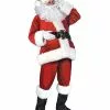 Adult Velour Plus Size Santa Suit Deluxe -Halloween Sales 07603590 a